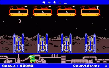 Math Blaster Plus! screen shot game playing